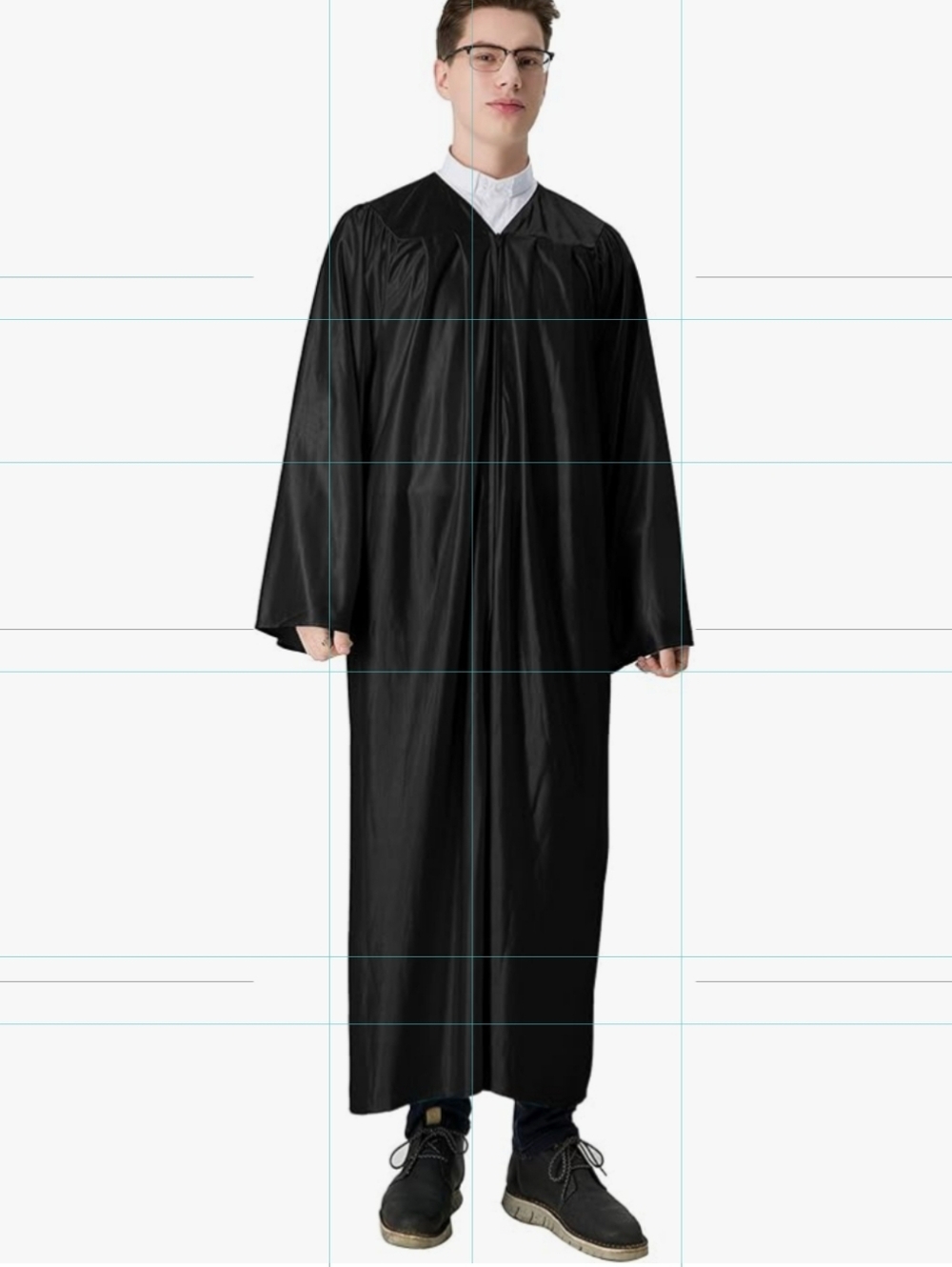 Jostens The Evergreen Collect. Black Ceremonies Robe 5 Ft 4 To 6 Inches Tall NEW
